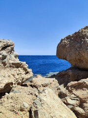 Poster - Beautiful Blue Hole area in Dahab city in Egypt.
very famous diving and snorkeling spot 