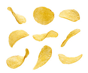 Poster - Potato chips isolated