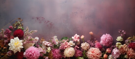 Poster - Summer flowers. Creative banner. Copyspace image