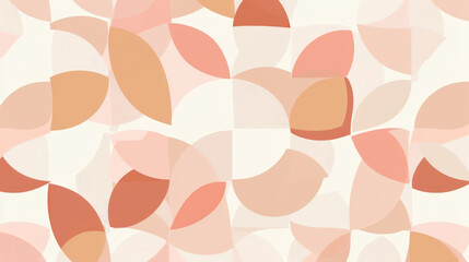 Wall Mural - Abstract geometric wallpaper with pastel color shapes