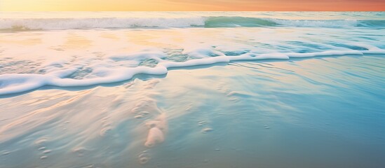 Poster - light reflected from the sea and sand. Creative banner. Copyspace image