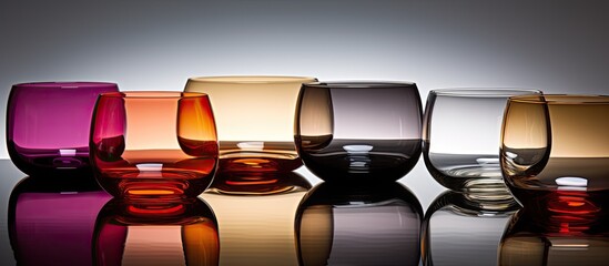 Poster - Glassware Product Photography. Creative banner. Copyspace image