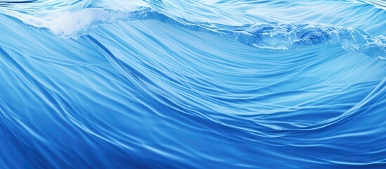 Sticker - summer blue wave abstract or natural rippled water texture background. Creative banner. Copyspace image