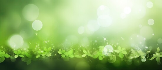 Wall Mural - Abstract Background Green Nature. Creative banner. Copyspace image