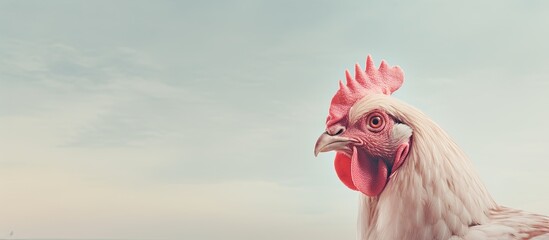 Aufkleber - chicken. Creative banner. Copyspace image