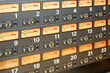 © Connect Images - A close-up of an industrial control panel with numbered gauges, dials, and indicator lights.