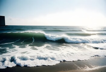 Wall Mural - sea ​​water waves photo