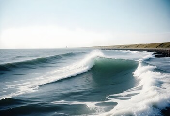 Wall Mural - sea ​​water waves photo