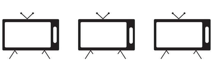 Tv icon vector. television sign and symbol
