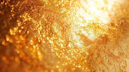 Poster - Abstract festive golden foil bokeh background