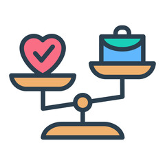 Sticker - Work Life Balance Icon