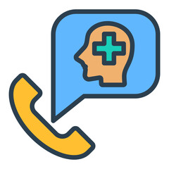 Sticker - Mental Health Helpline Icon