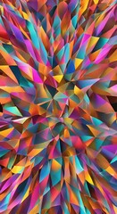 Poster - Vibrant Abstract Background With Multiple Colors