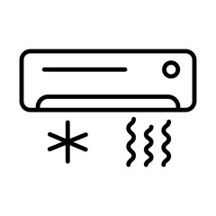 Sticker - Air conditioning line icon