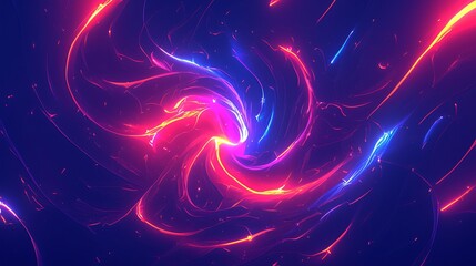 Wall Mural - Vibrant swirling plasma energy creating a colorful vortex in abstract background, featuring shades of pink, purple, and blue