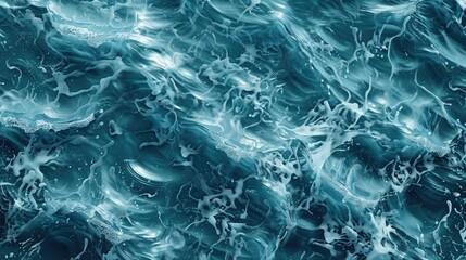 Wall Mural - Background of Water Waves at the Surface