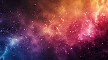 Wall Mural - A colorful space background with a lot of sparkles