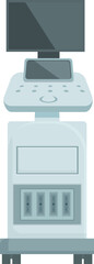 Poster - Vector illustration of a contemporary point of sale pos system with a screen and card reader