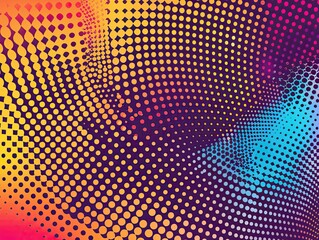 Wall Mural - Vibrant halftone backgrounds for design