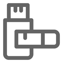 Poster - Pendrive icon, vector illustration, simple design, best used for web