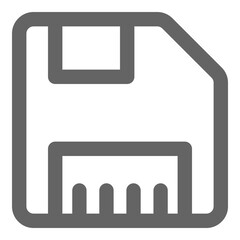 Poster - Diskette icon, vector illustration, simple design, best used for web