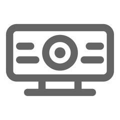 Poster - Webcam icon, vector illustration, simple design, best used for web