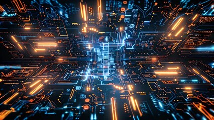 Poster - Generic digital technology background
