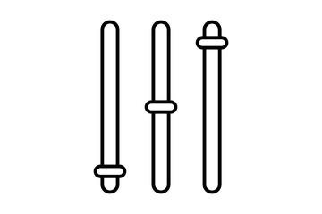 Poster - Control panel icon. icon related to setup and setting. suitable for web site, app, user interfaces, printable etc. line icon style. simple vector design editable