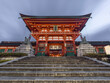 © robertharding - The tower gate at Fushimi Inari Taisha shrine sanctuary in Kyoto, Honshu, Japan