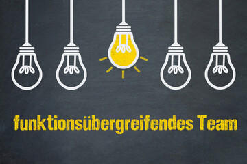 Sticker - funktionsübergreifendes Team