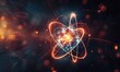 © Murda - Bright Neon Atom Model