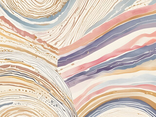 Soft and simple colorful irregular abstract watercolor waves