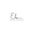 © galord - Elisa name signature logo vector design