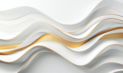 Digital white wave curve sculpture abstract graphic poster web page PPT background