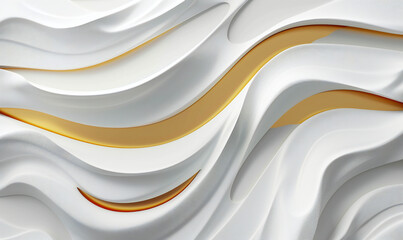 Digital white wave curve sculpture abstract graphic poster web page PPT background