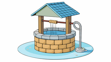 Poster - A pension is a financial tool that allows individuals to have a steady stream of income after they stop working. It is like a well that is dug and. Cartoon Vector.