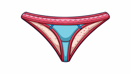 Aufkleber - A piece of fabric typically with lace or mesh designs that covers the and is held in place by elastic ss around the hips. It is intended for and. Cartoon Vector.
