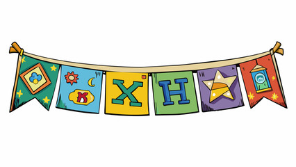 Poster - A supporter is a handmade banner made of fabric or paper with painted letters and symbols. It is usually hung or held up by a stick or string and can. Cartoon Vector.