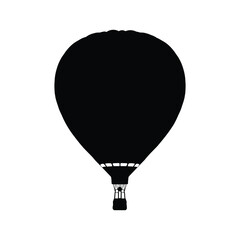 Hot Air Balloon Silhouette Vector Illustration