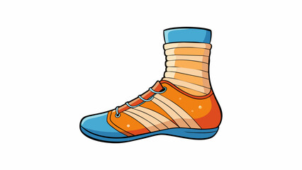 Fototapete - A twisted ankle with a swollen and discolored foot. The ankle is unable to bear weight and is tender to the touch.. Cartoon Vector.