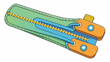 Poster - A zipper mechanism The zipper mechanism is composed of two interlocking sets of teeth one attached to fabric and the other to a slider. When the. Cartoon Vector.