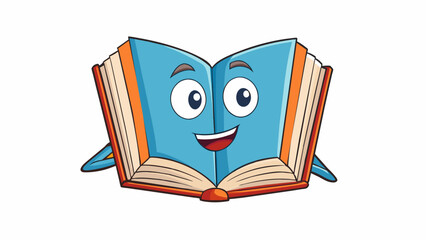 Poster - An open book with a blank cover representing the moral value of responsibility. The lack of a title or author signifies the importance of taking. Cartoon Vector.