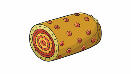 Poster - Another roll was larger about the size of a gfruit. Its surface was textured with tiny bumps covering its entire surface. It was also slightly. Cartoon Vector.
