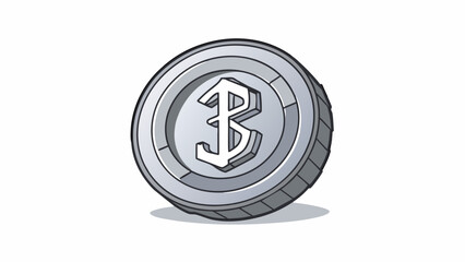 Fototapete - As part of the investigation a small silver object was found at the scene. It was about 2 inches in diameter and had a circular shape. Upon further. Cartoon Vector.