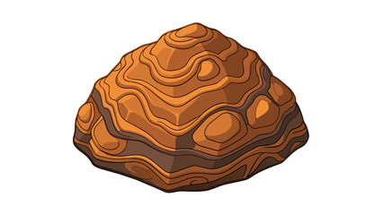 Poster - As I bent down to examine the rock I noticed hundreds of tiny intricate ridges and patterns etched into its surface. Despite its small size it held a. Cartoon Vector.