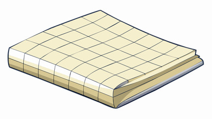 Aufkleber - At first glance it looked like any ordinary rectangular piece of paper. But upon closer inspection one could see faint lines running through it. Cartoon Vector.