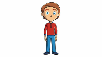 Poster - Conducting oneself with dignity and grace A person stands tall with their head held high and shoulders back. They speak calmly and clearly maintaining. Cartoon Vector.