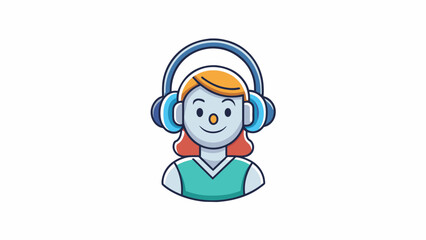 Aufkleber - In the fourth trial participants were given a set of headphones and asked to identify the different musical instruments in a piece of classical music.. Cartoon Vector.