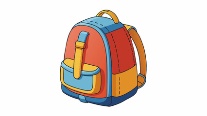 Poster - Objective To produce a compact and lightweight backpack for traveling.. Cartoon Vector.