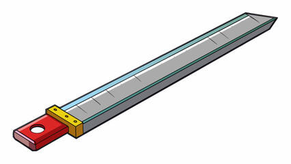 Poster - Often spotted in kitchens this object is a long and thin metallic tool with tiny sharp edges. It is used for ting slicing and peeling fruits and. Cartoon Vector.